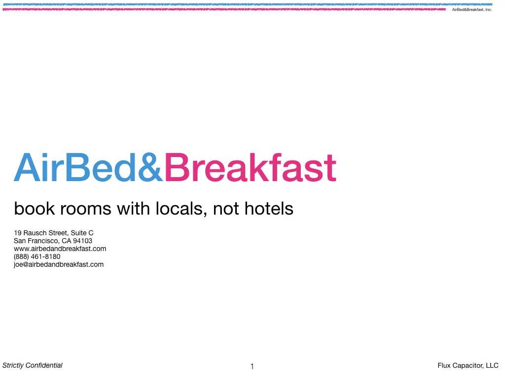 Airbnb deck redesign, slide 1